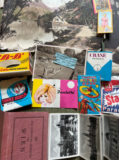 Job Lot of Old Photos + Paper Items For Creative Endeavours