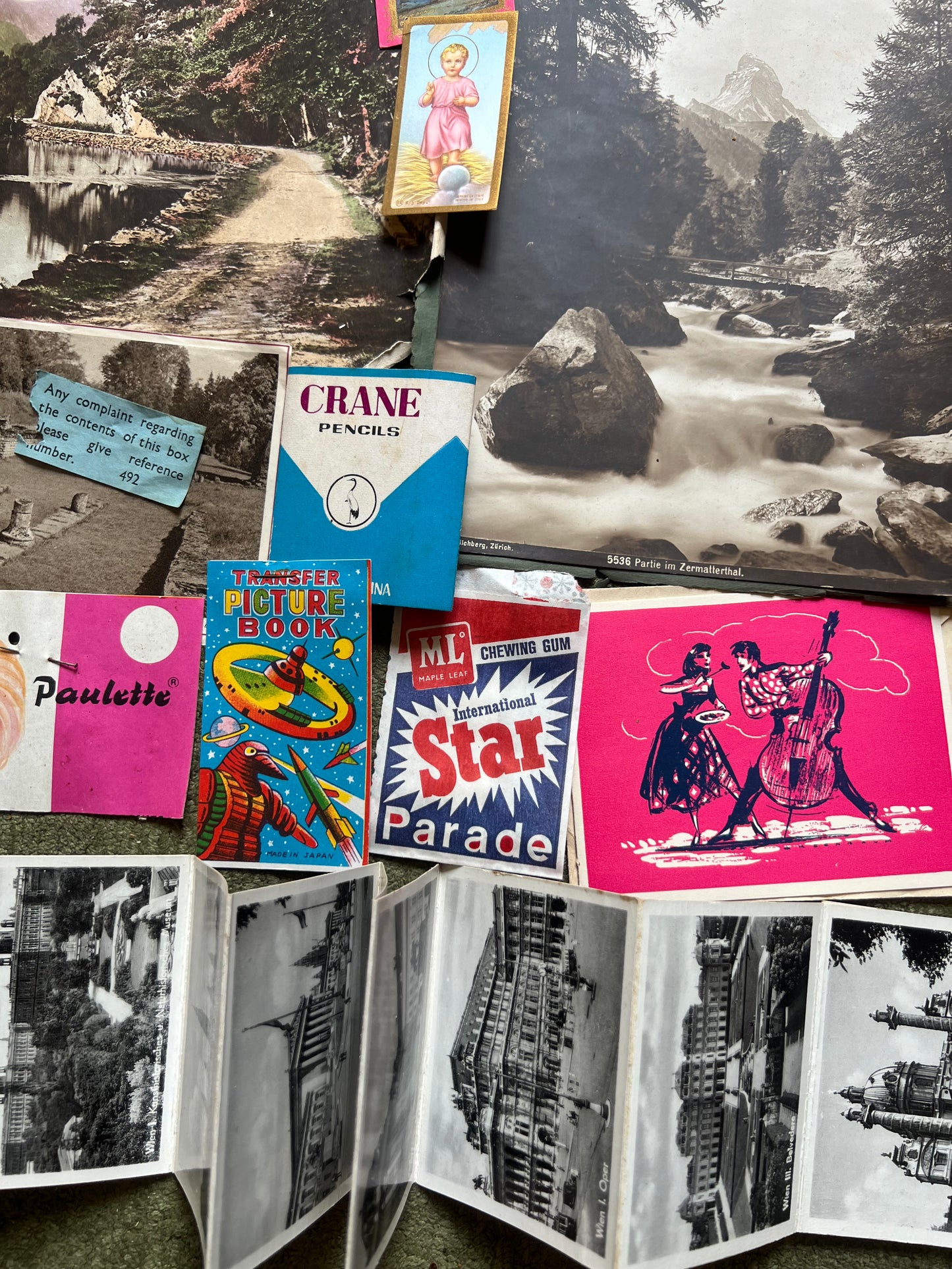 Job Lot of Old Photos + Paper Items For Creative Endeavours