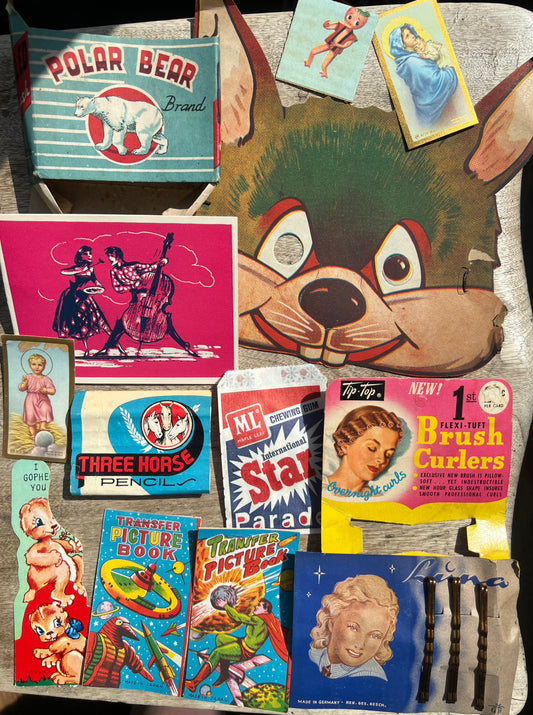 Job Lot of Vintage Paper Items For Creative Endeavours