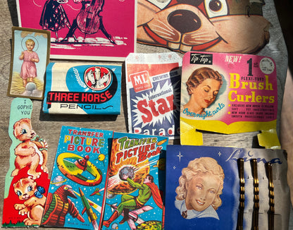 Job Lot of Vintage Paper Items For Creative Endeavours