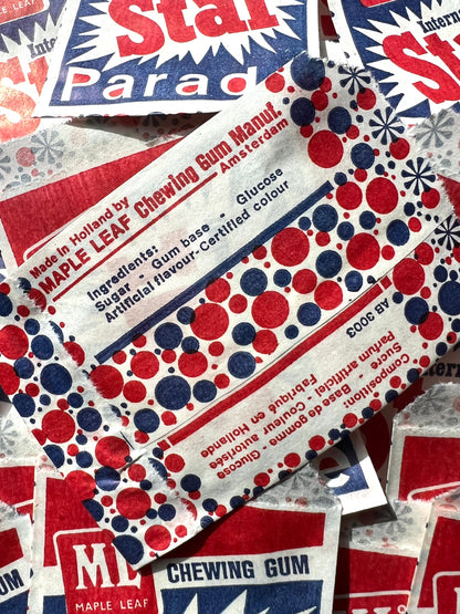 WHOLESALE 50 Unused 1970s INTERNATIONAL STAR PARADE Chewing Gum Bags