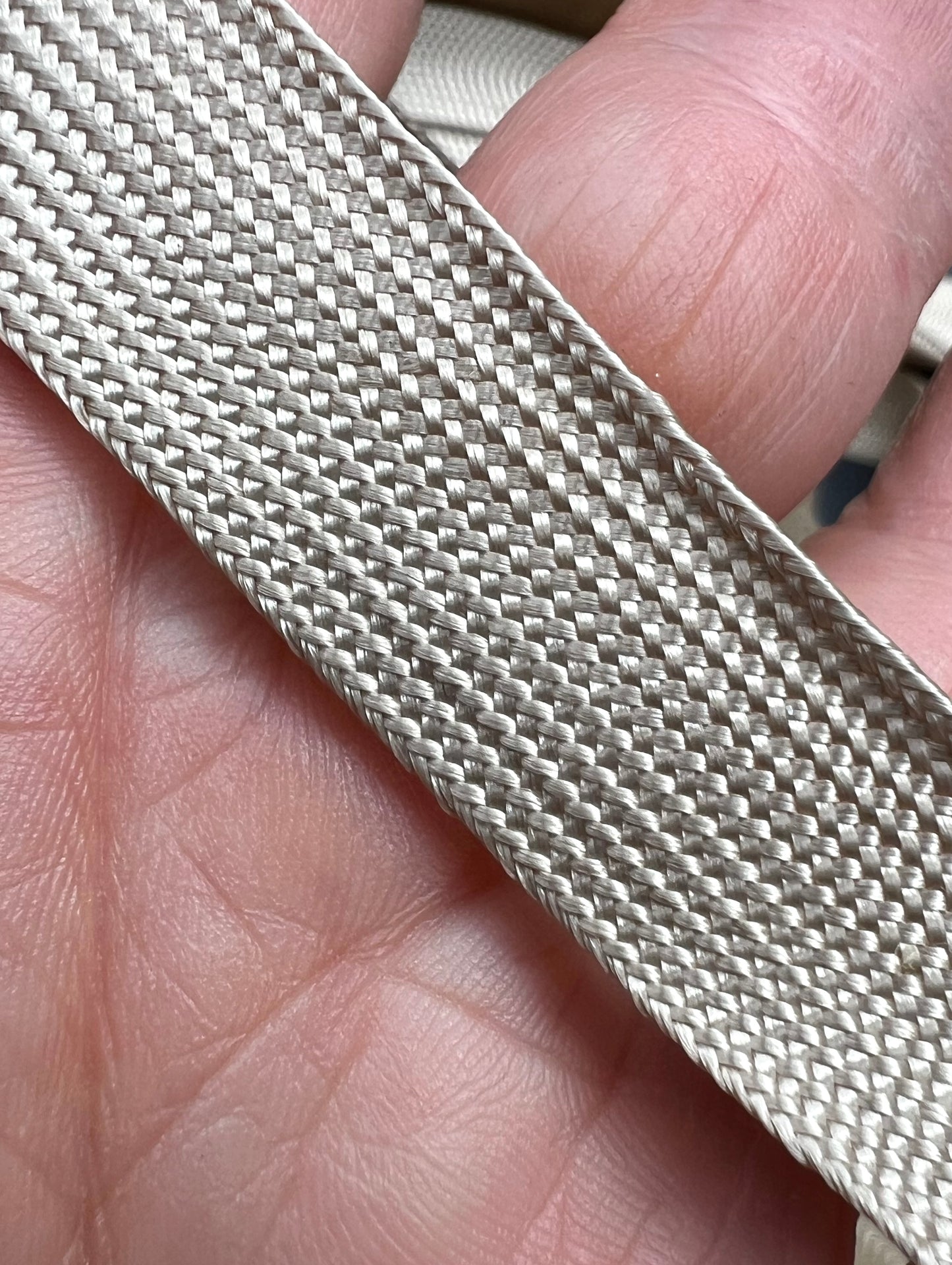 Big Roll of 1.4cm wide Silvery Fawn Tape