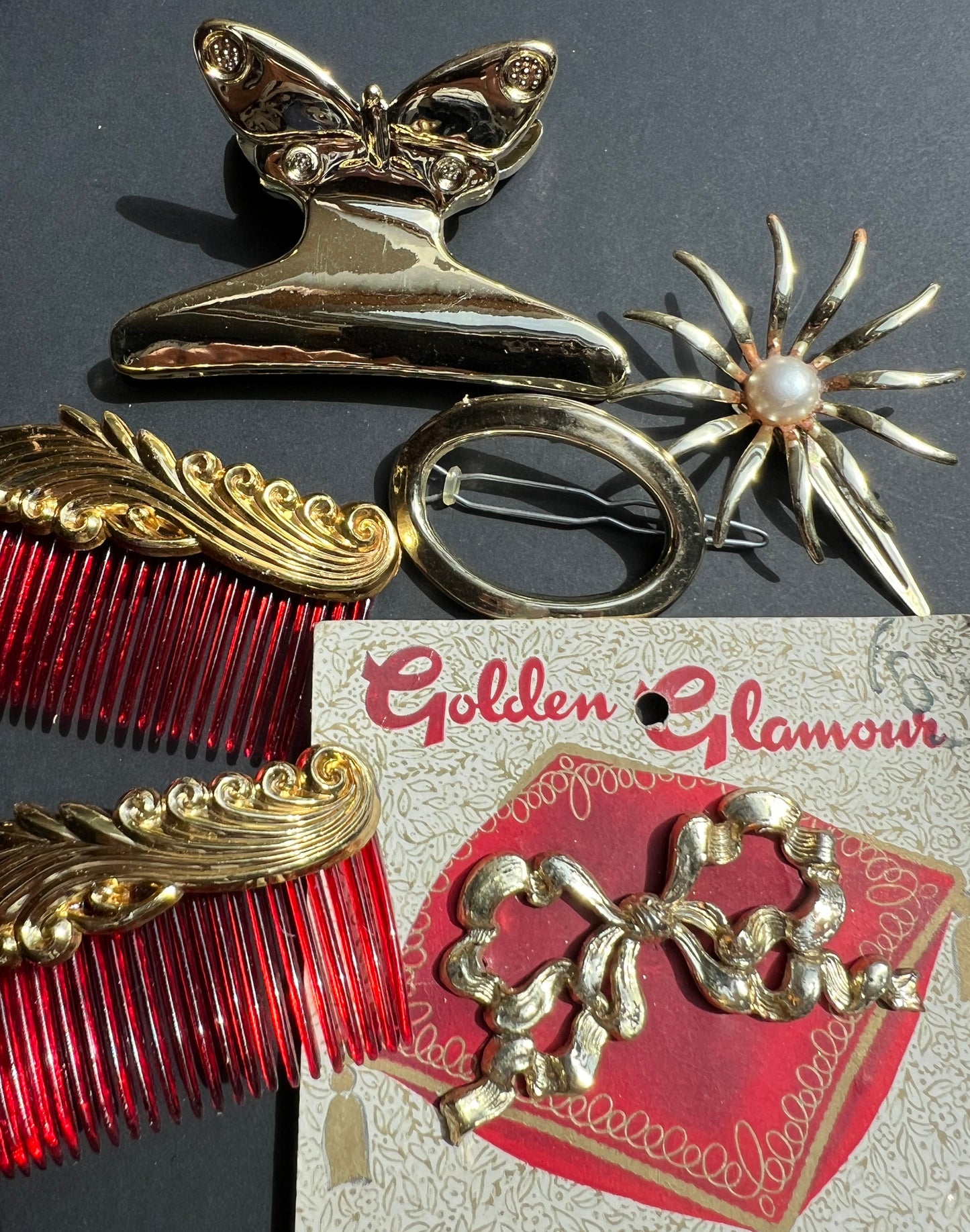 9 Golden Vintage Hair Accessories