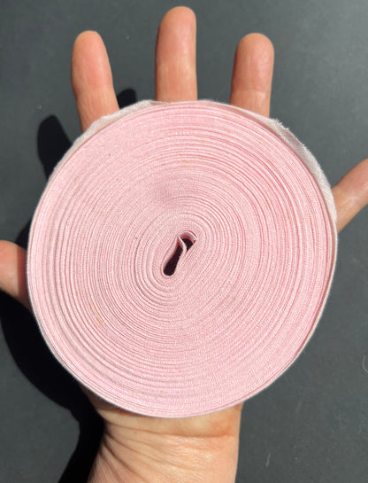 Large Roll Vintage Double Fold 12mm Baby Pink Cotton Bias Binding