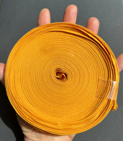 Large Roll Vintage Double Fold 12mm Golden Mustard Cotton Bias Binding