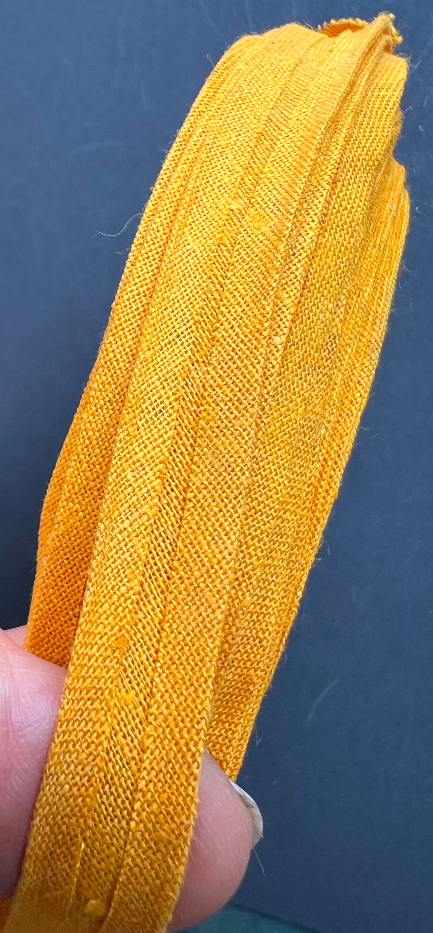 Large Roll Vintage Double Fold 12mm Golden Mustard Cotton Bias Binding