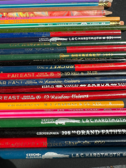 25 Vintage Pencils - All Different
