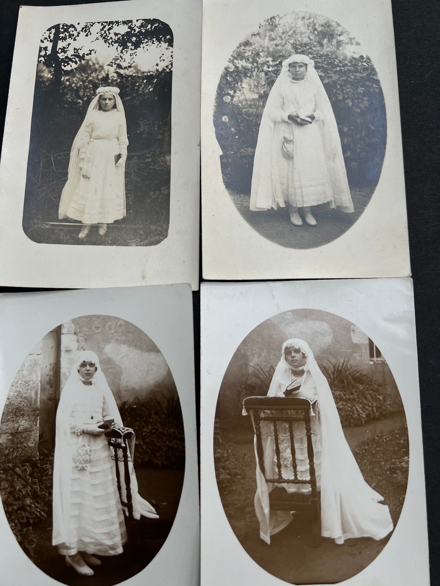 11 Outside Photos of 1930s French Children's First Communion
