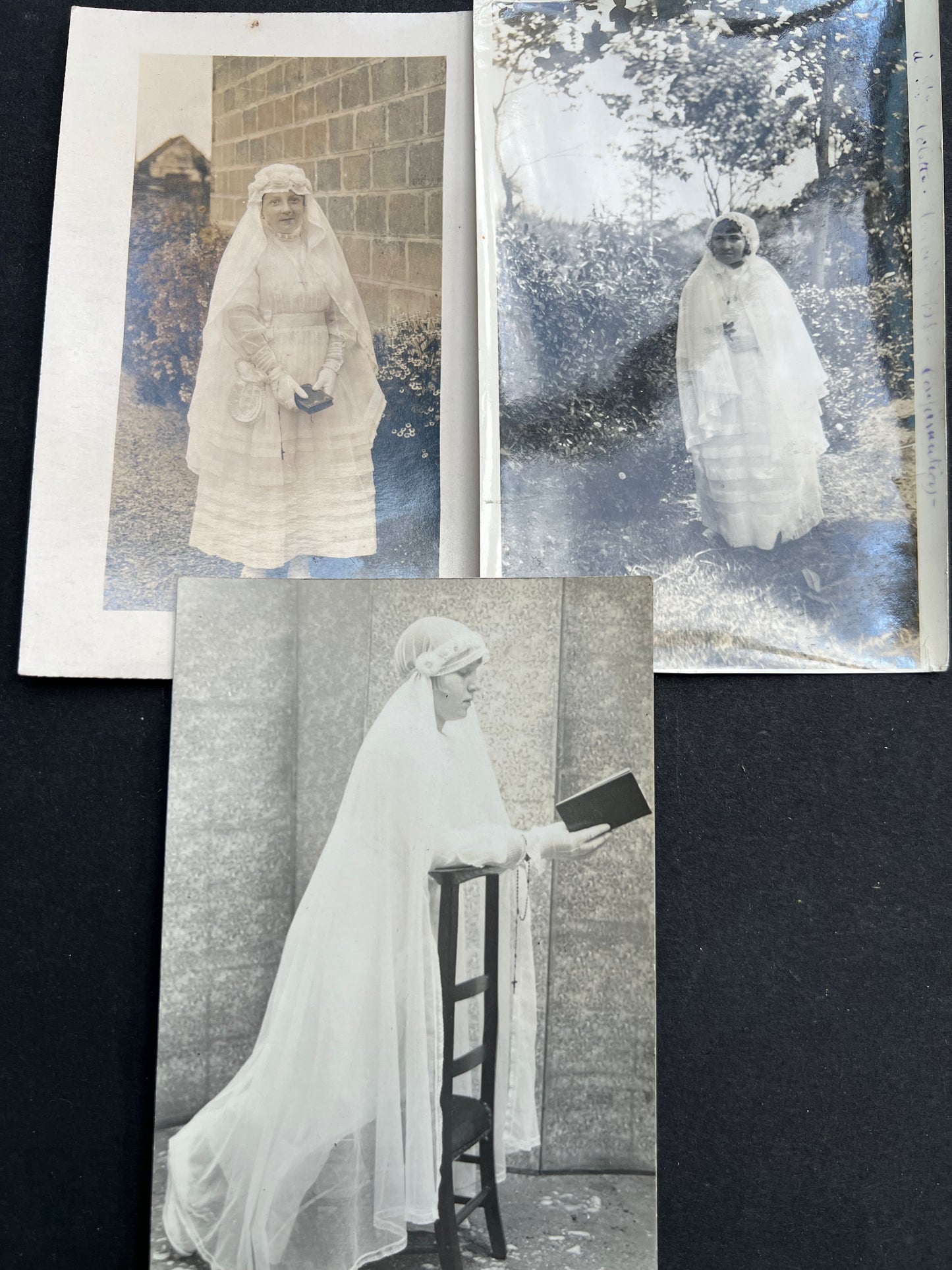 11 Outside Photos of 1930s French Children's First Communion