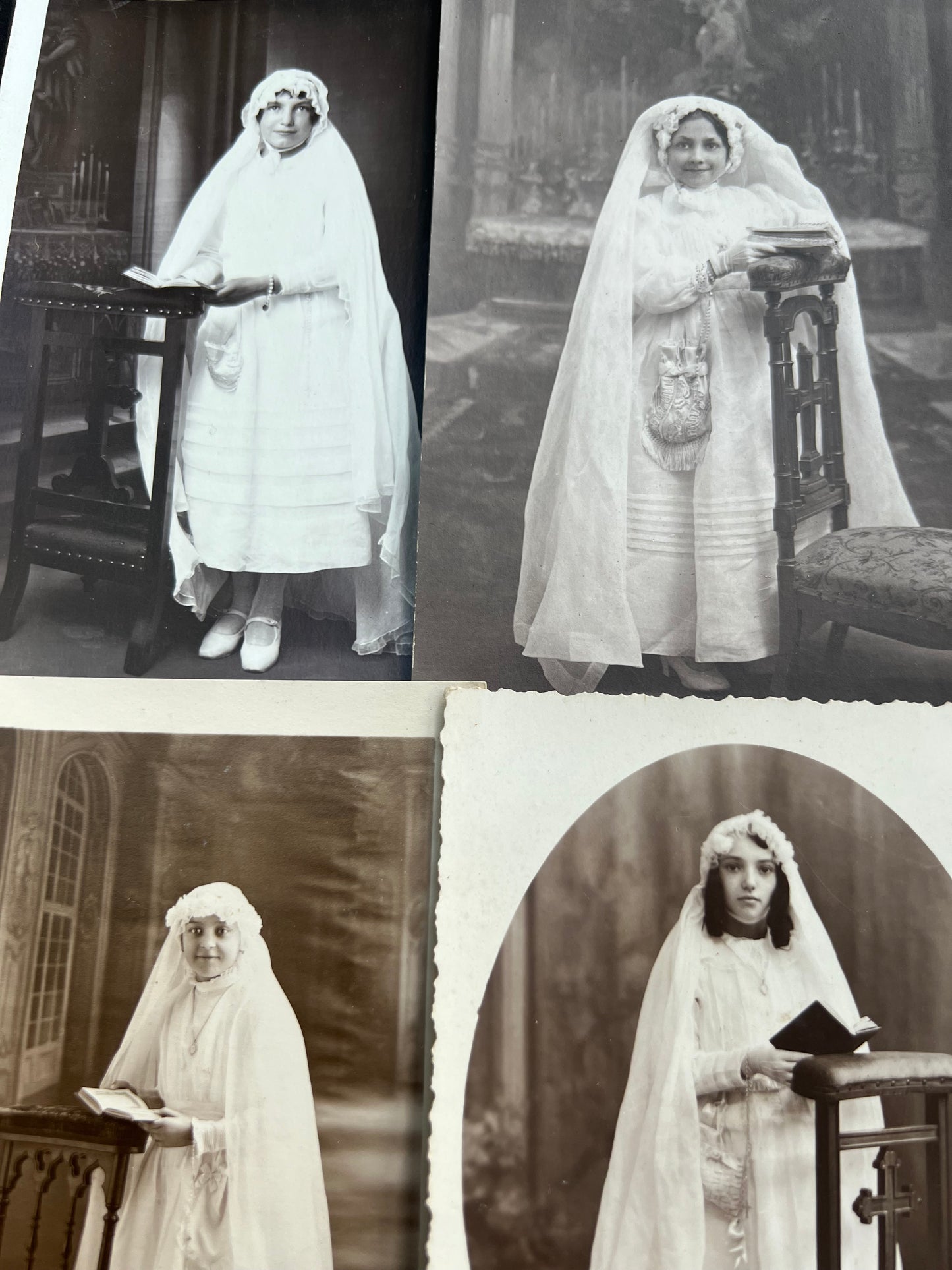 10 Photos of Young Girls French First Communion in the 1930s.