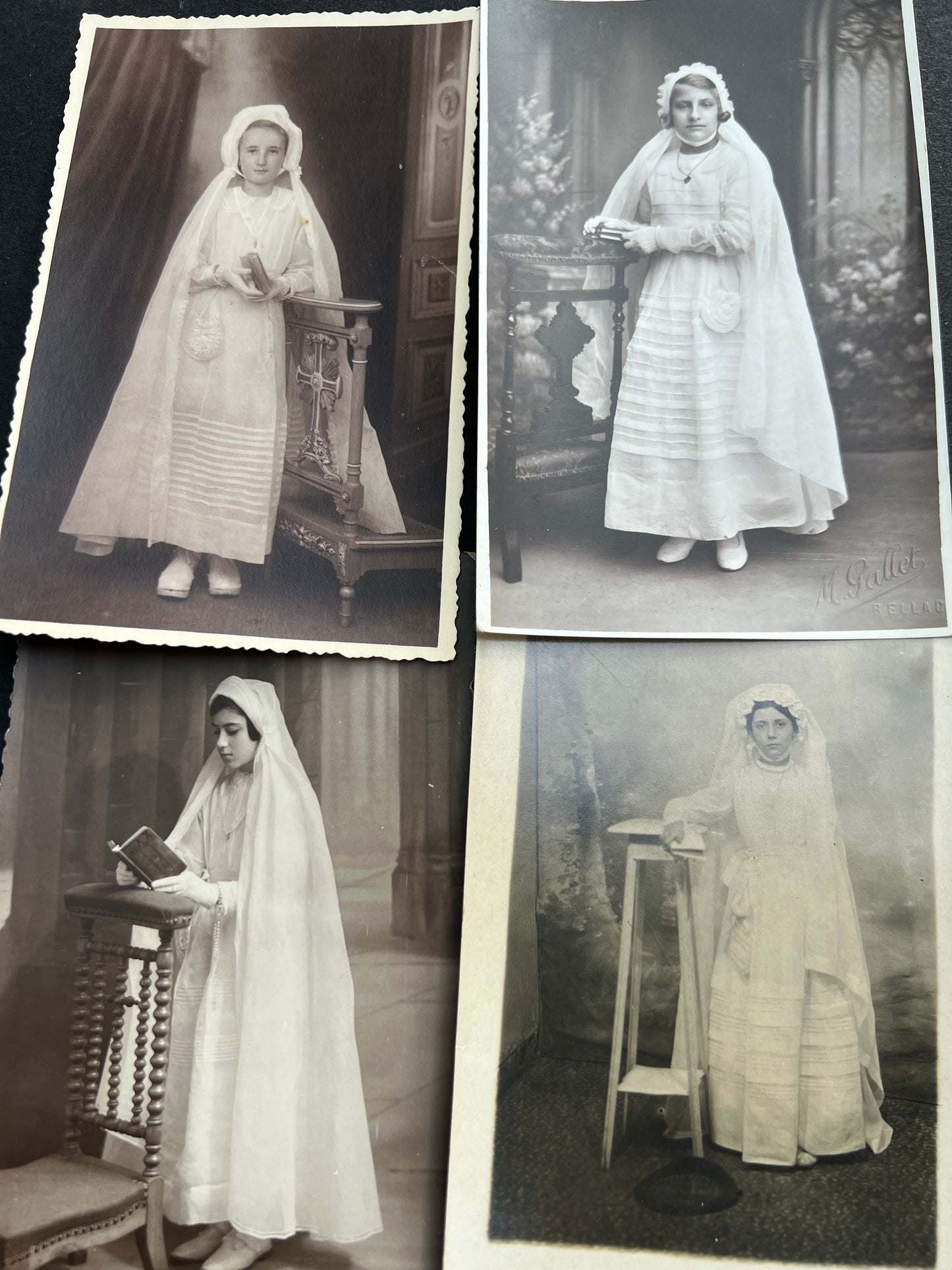 10 Photos of Young Girls French First Communion in the 1930s.