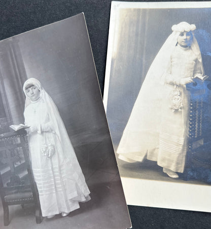 10 Photos of Young Girls French First Communion in the 1930s.