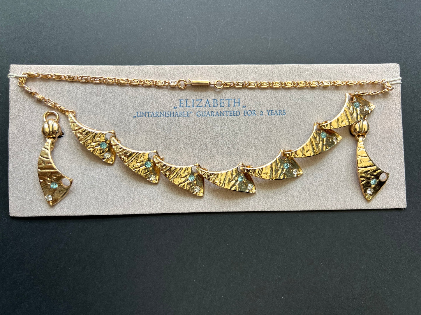 Rather Striking Mid Century Necklace and Clip On Earrings Set