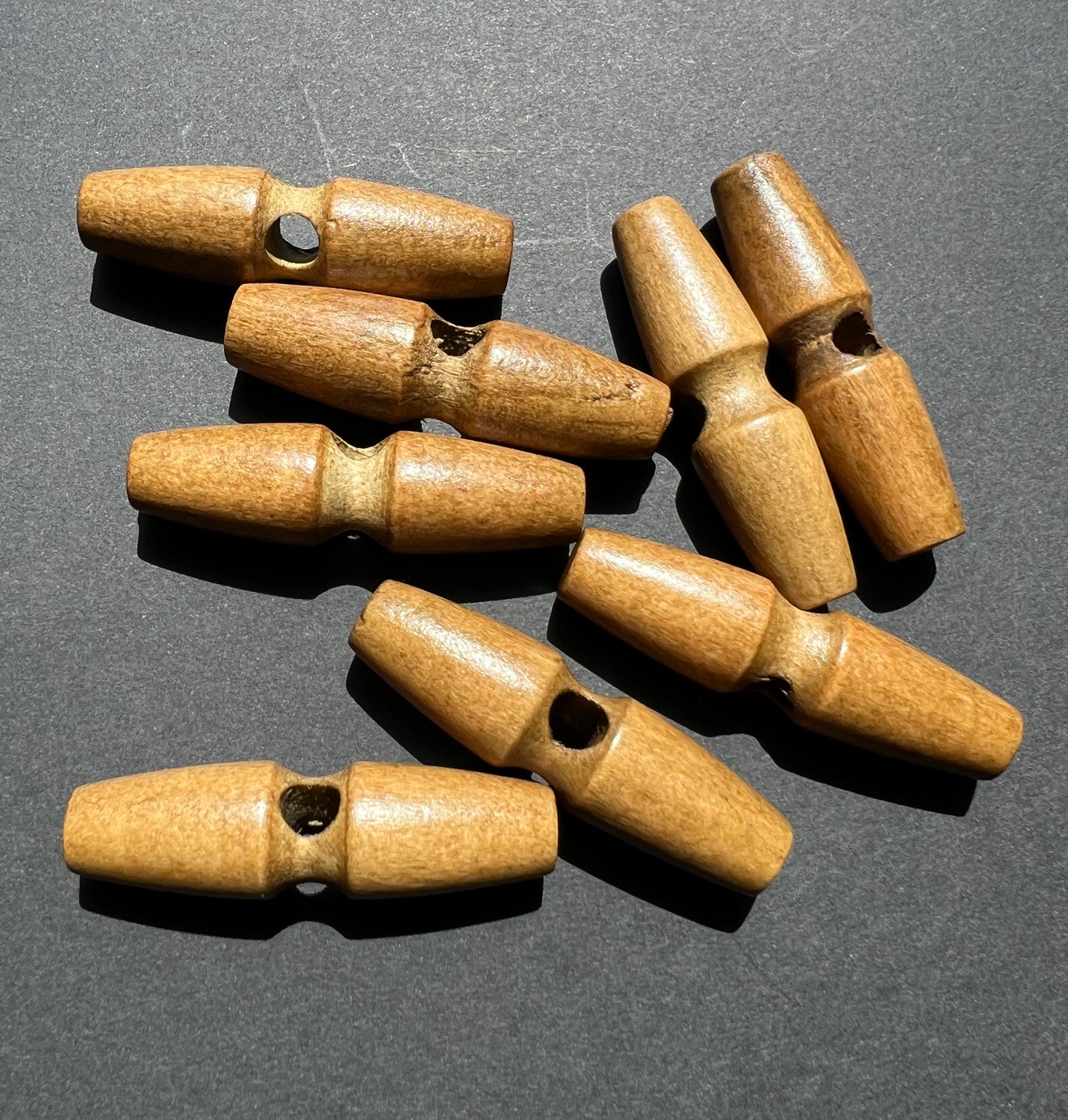 8 Wooden Duffle Coat Toggles