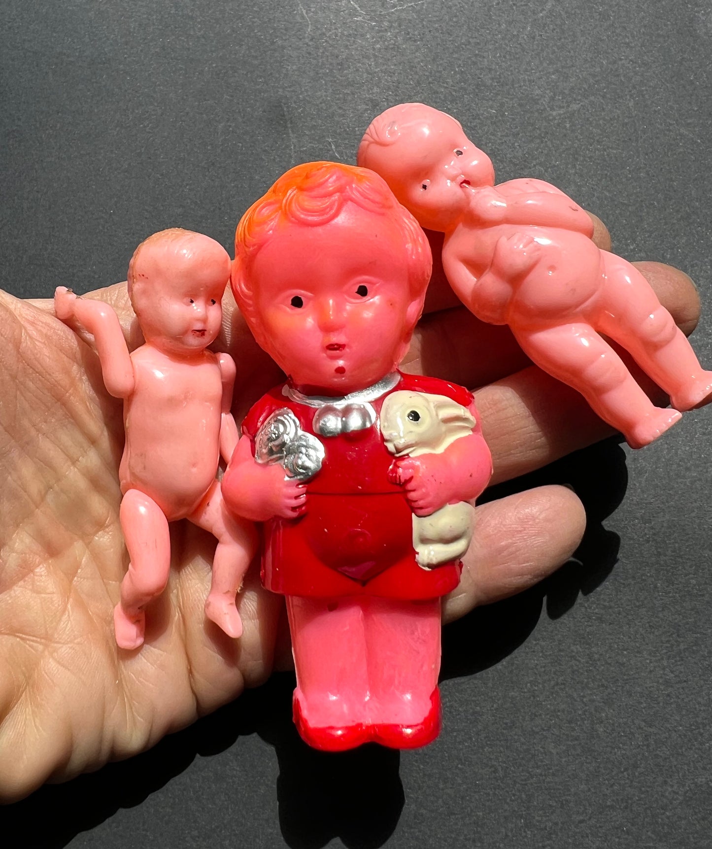 3 Vintage Dolls with slightly compromised paintwork