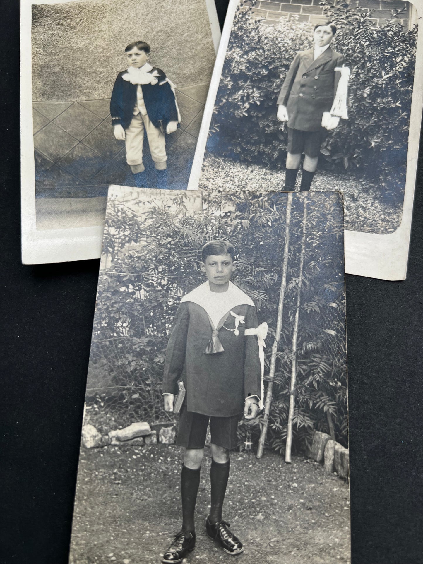11 Outside Photos of 1930s French Children's First Communion