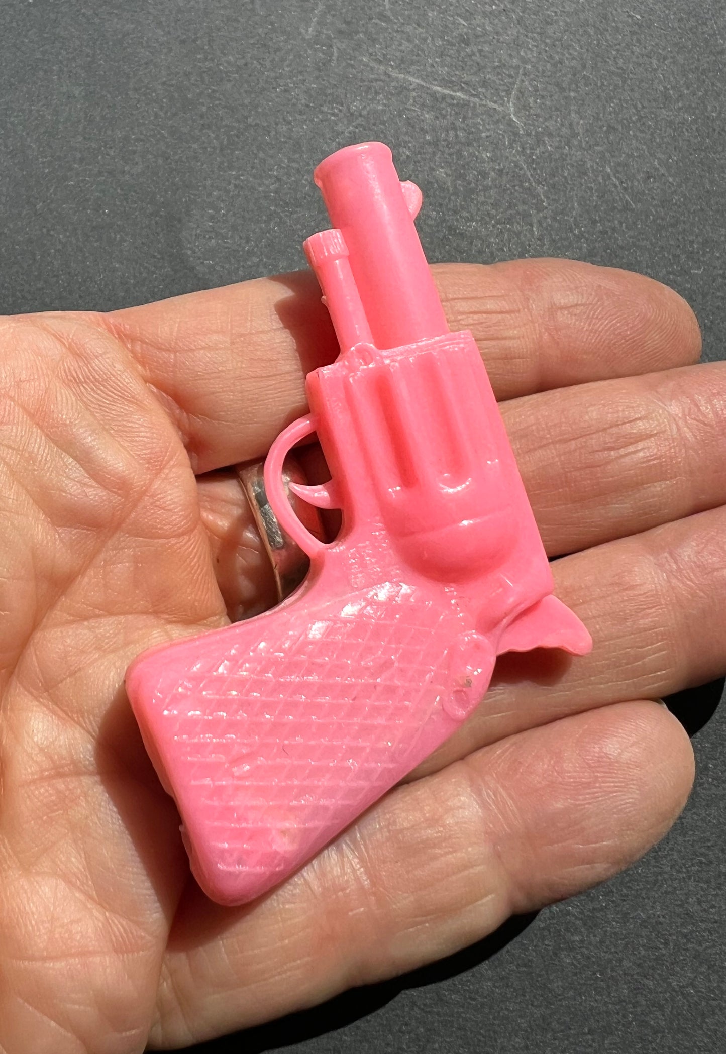 Vintage Pink Gun Pencil Sharpener...that is also a whistle.