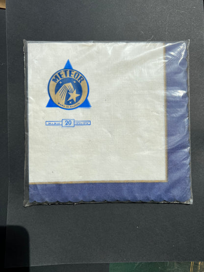 2 Packets of Mid Century METEOR Space Age Paper Napkins