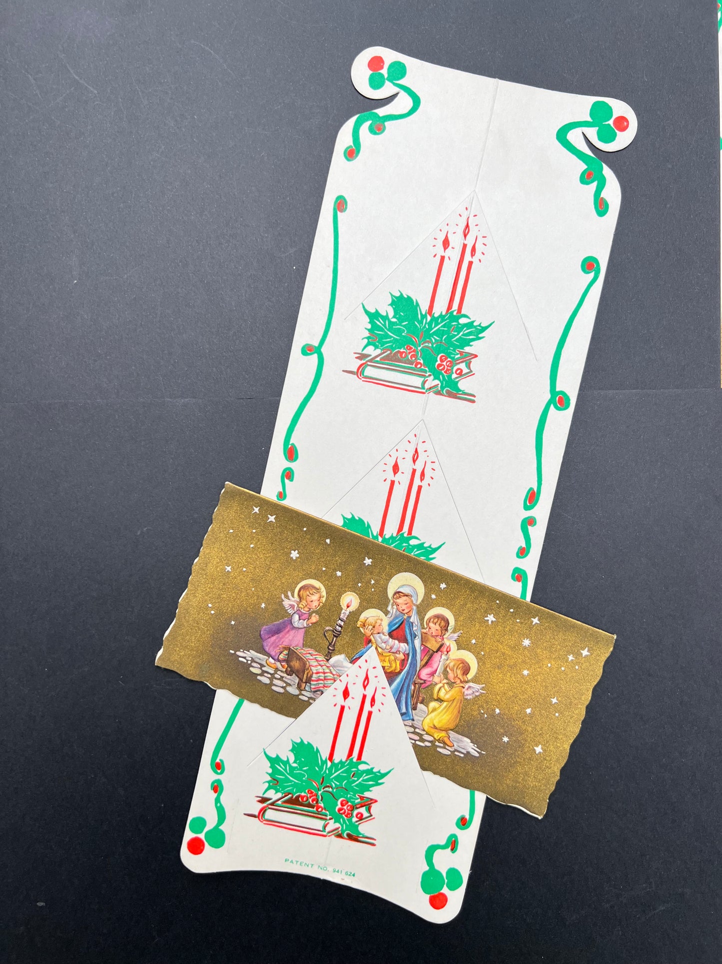 10 vintage Christmas Card Holders