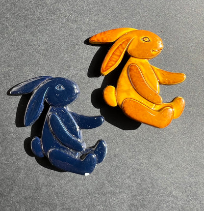 4 Vintage 1950s - 70s Brooches with some wear