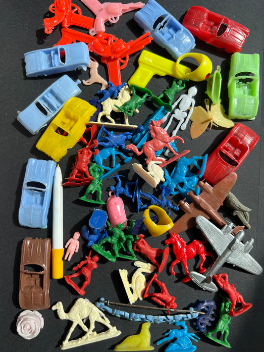 Job Lot of Assorted Little Vintage Plastic Toys