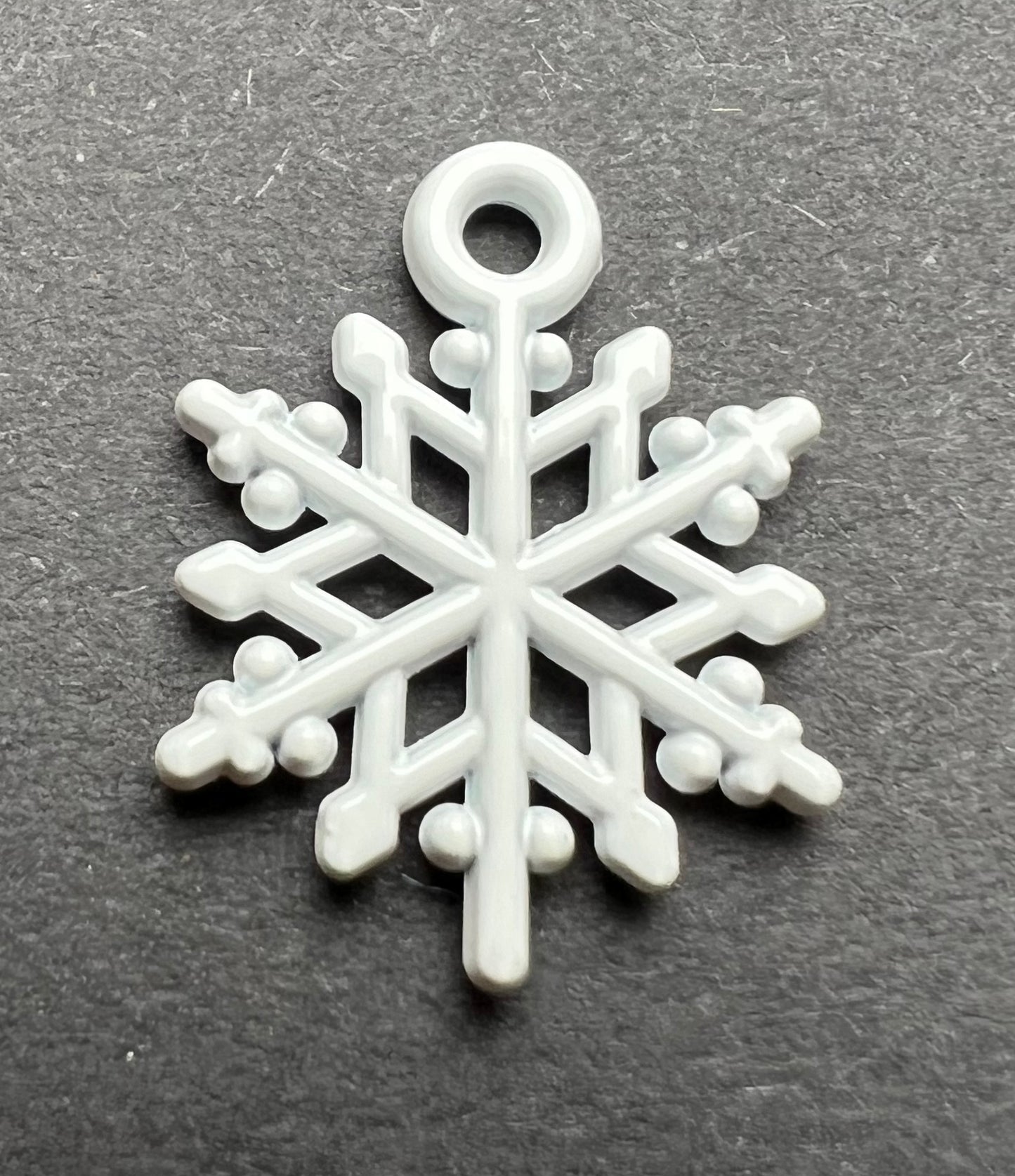 Pretty Enamel Snowflake Charm