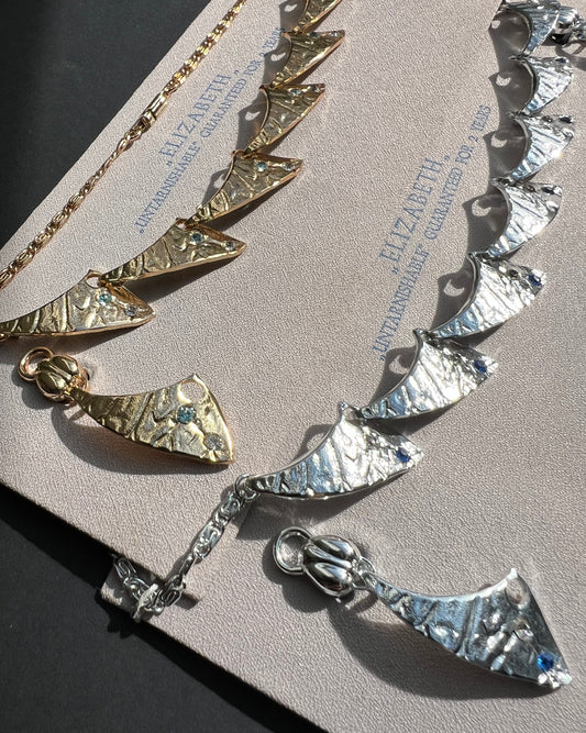 Rather Striking Mid Century Necklace and Clip On Earrings Set