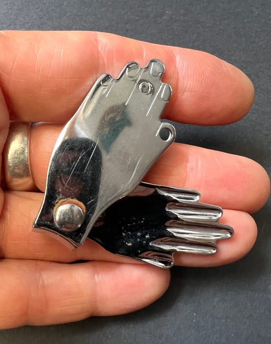 Vintage hand shaped Nail Clippers