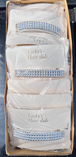 Wholesale Box of 36 1960s Silver 8cm Hairclips