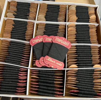 Wholesale Box of 144 cards Vintage Dutch Black Cotton Darning Thread