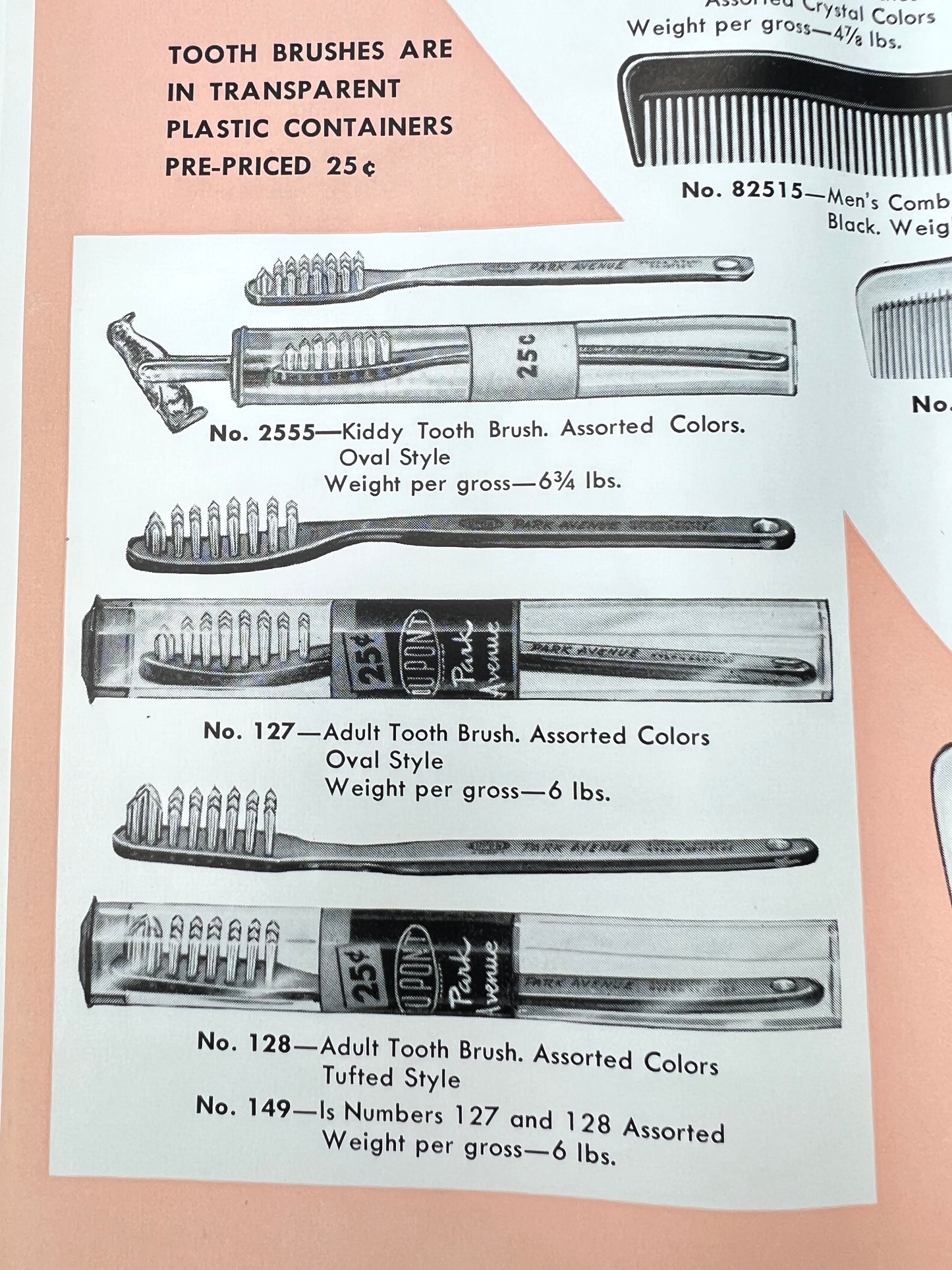 Fascinating 1956 DuPont New York Catalogue of All Sorts of Brushes, Combs and Toiletries