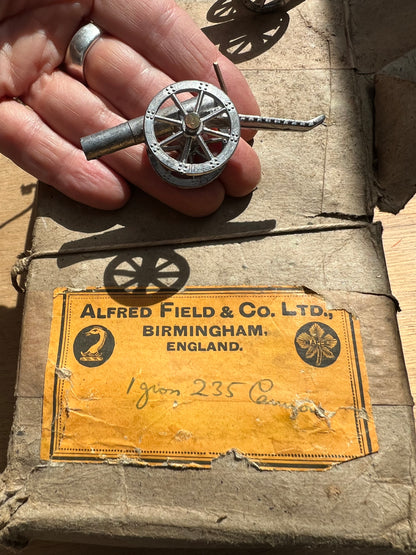 Unused 1890s Alfred Field & Co England 7cm long Lead Match or Cork Firing Cannon