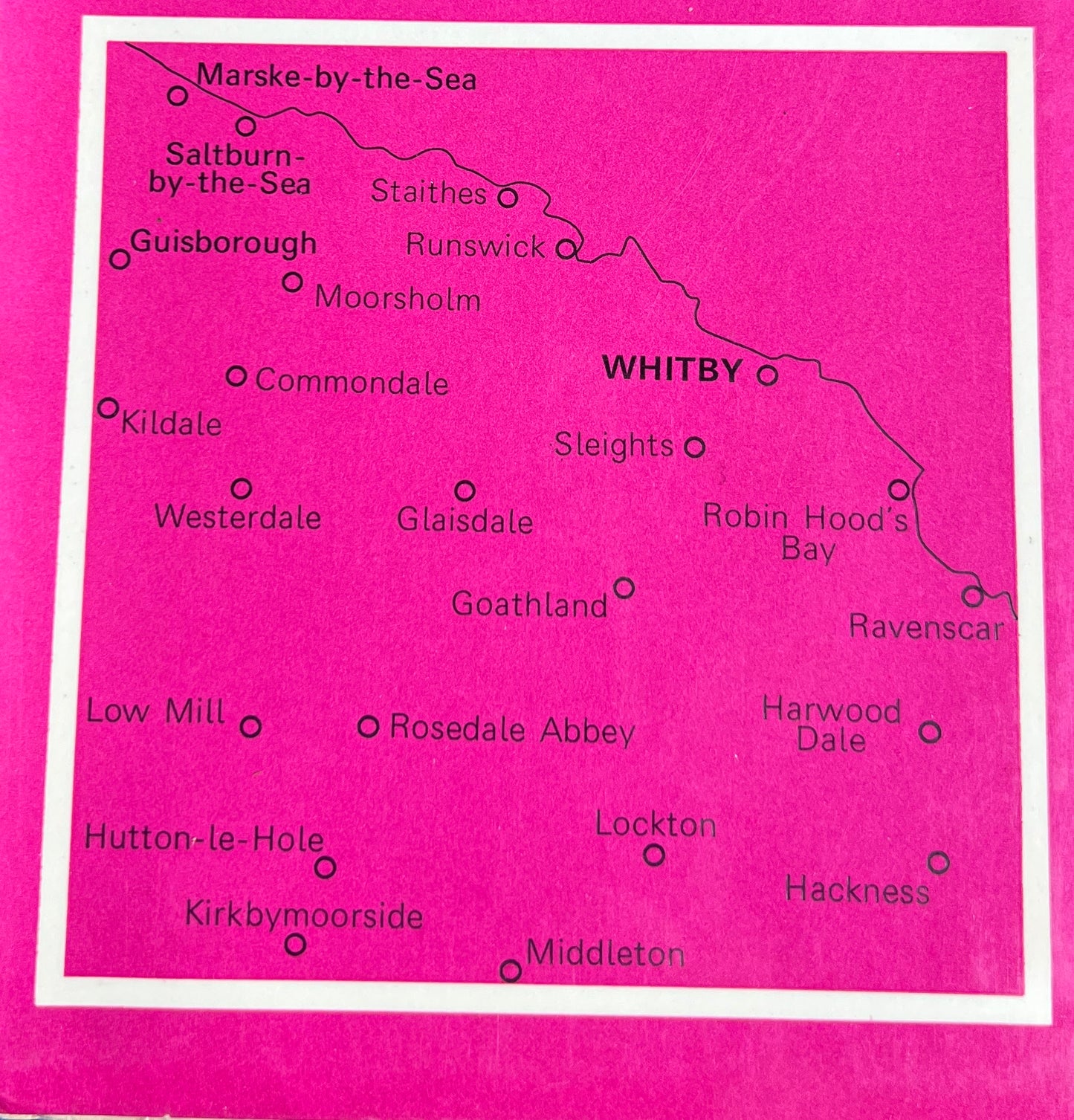 1976, 1983 or 1989 ORDNANCE SURVEY Map of WHITBY & Surrounding Area Sheet 94.