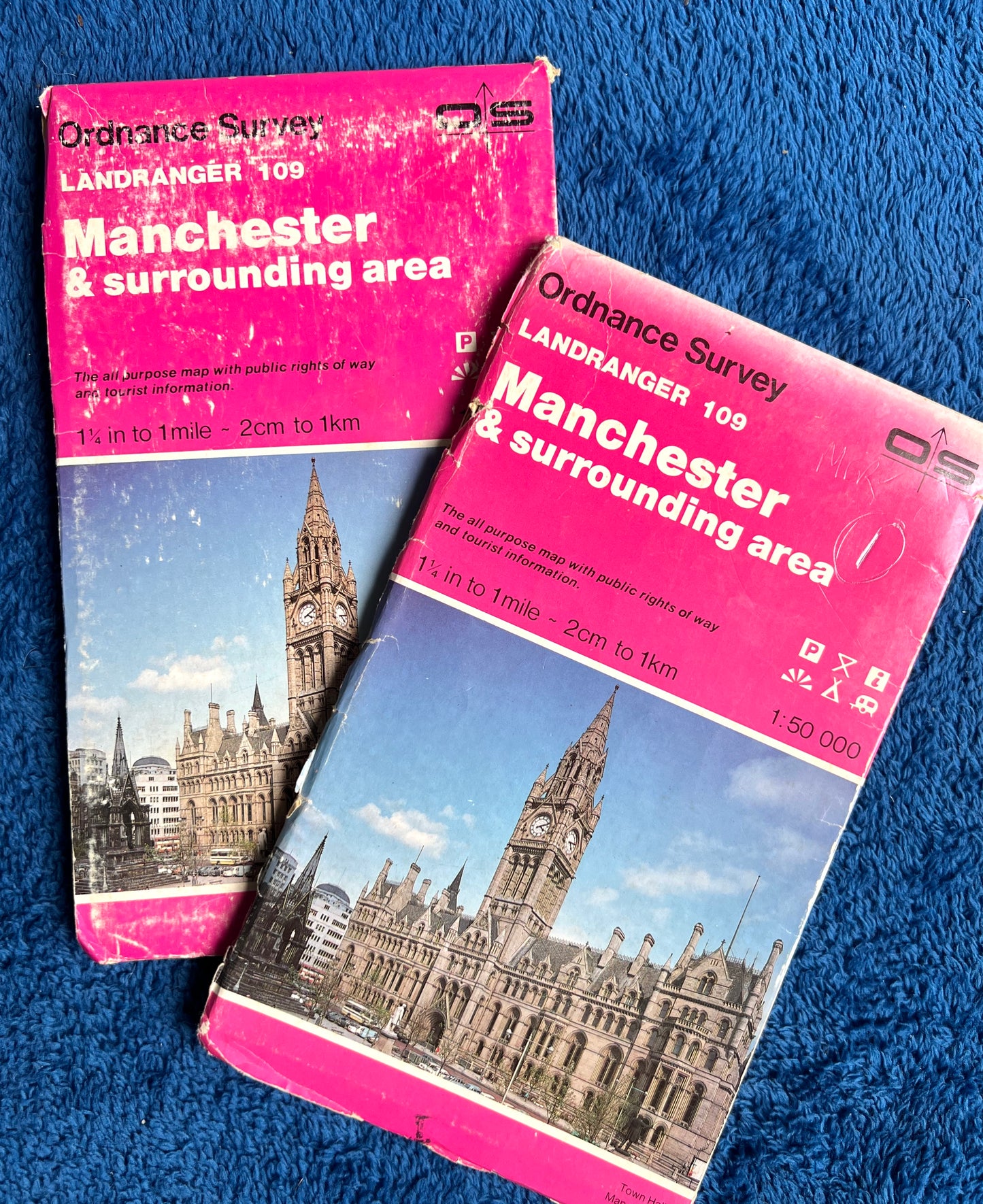 1974, 1979, 1983 or 2000 ORDNANCE SURVEY Map of MANCHESTER & Surrounding Area No. 109