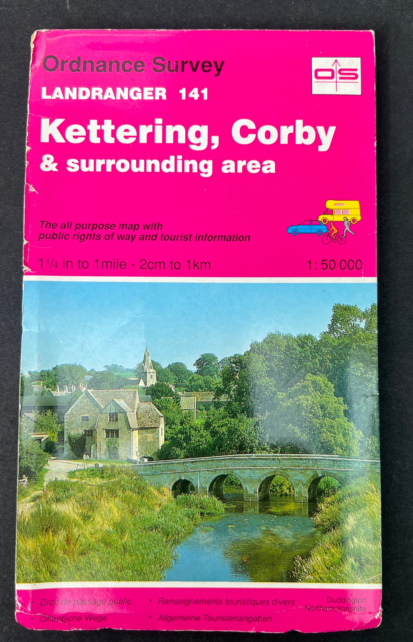 1974, 1979, 1994, 1996 or 2000 ORDNANCE SURVEY Map of KETTERING AND CORBY. SHEET 141.