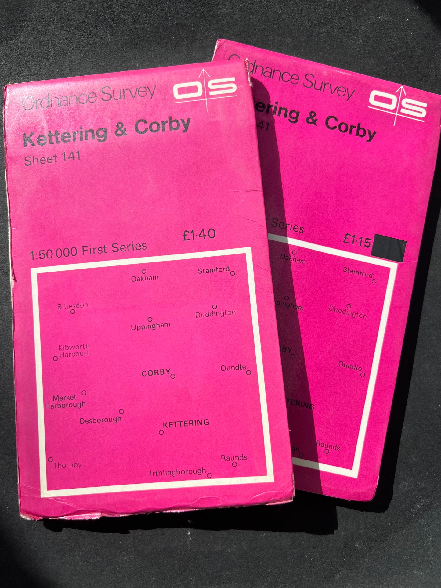 1974, 1979, 1994, 1996 or 2000 ORDNANCE SURVEY Map of KETTERING AND CORBY. SHEET 141.