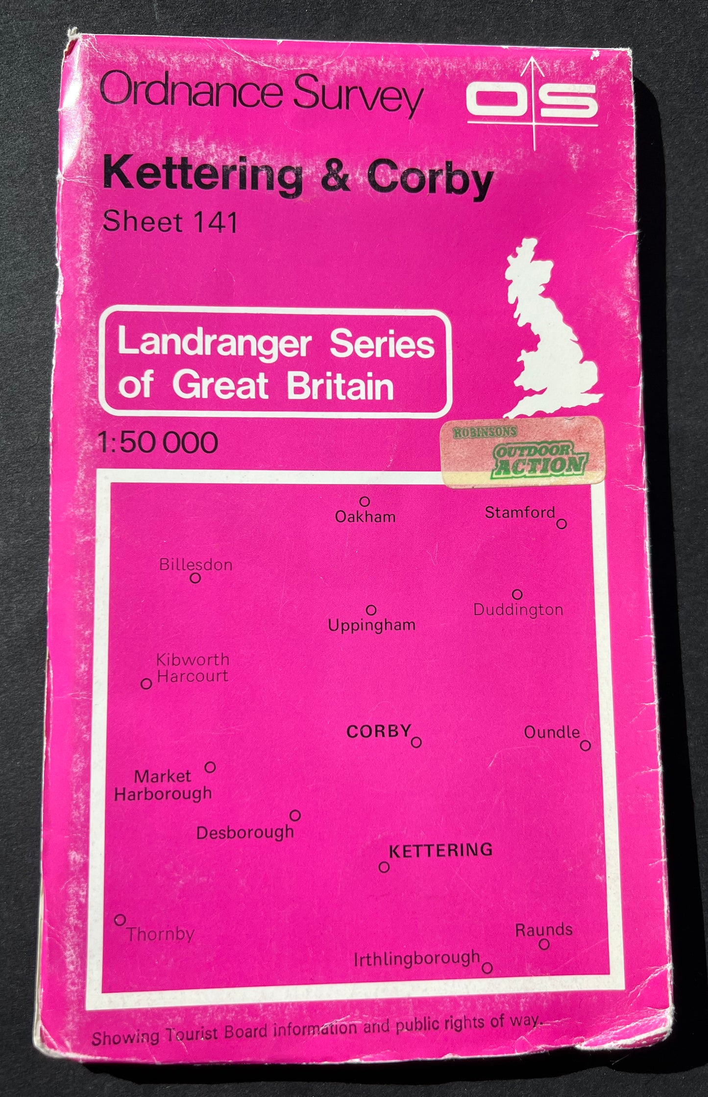 1974, 1979, 1994, 1996 or 2000 ORDNANCE SURVEY Map of KETTERING AND CORBY. SHEET 141.