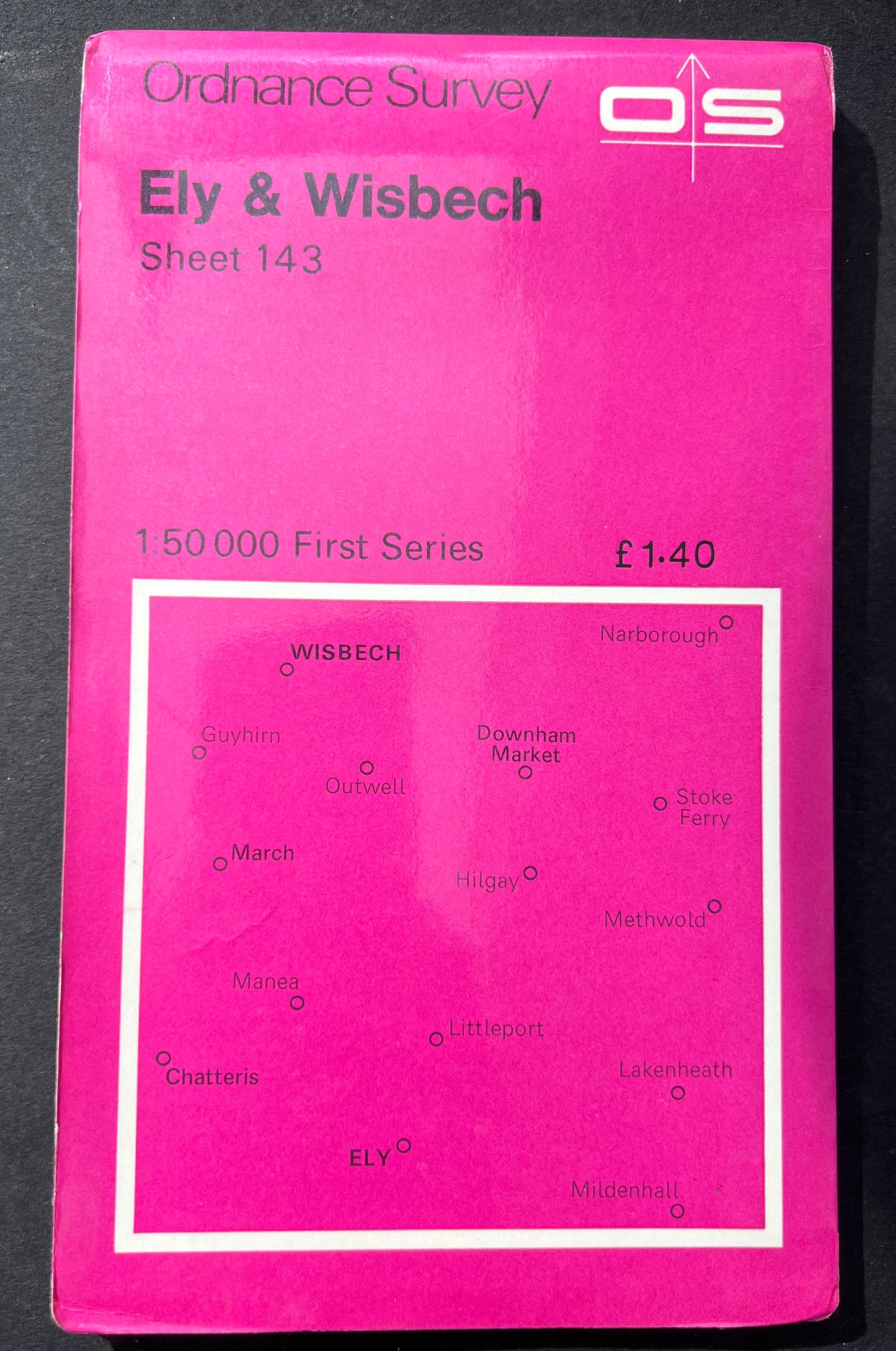 1974 or 1984 ORDNANCE SURVEY Map of ELY, WISBECH and Surrounding Area. SHEET 143