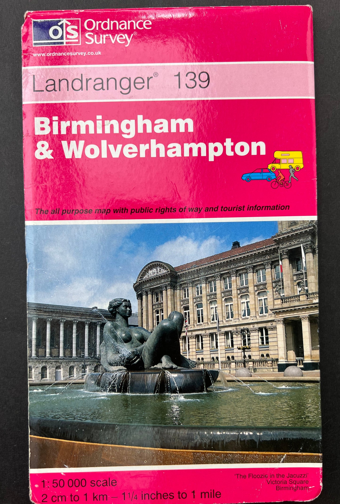 1974, 1987, 1994, or 2001 ORDNANCE SURVEY Map of BIRMINGHAM & Surrounding Area. SHEET 139.