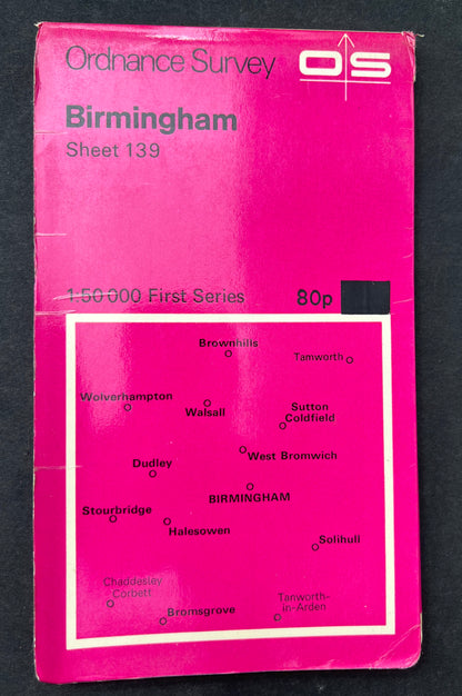 1974, 1987, 1994, or 2001 ORDNANCE SURVEY Map of BIRMINGHAM & Surrounding Area. SHEET 139.