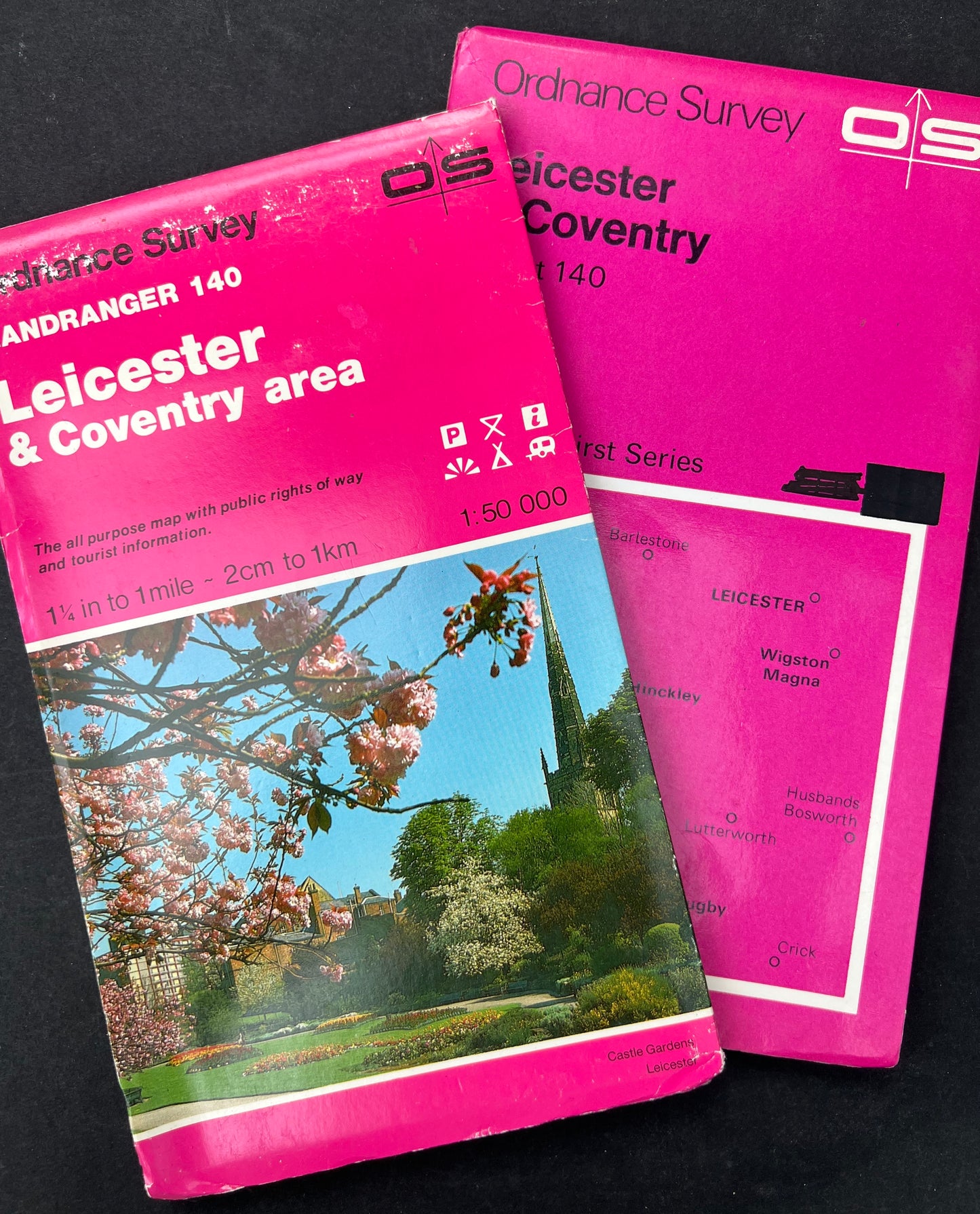 1974 or 1984 ORDNANCE SURVEY Map of LEICESTER & COVENTRY No. 140.