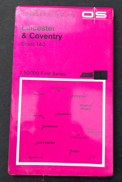 1974 or 1984 ORDNANCE SURVEY Map of LEICESTER & COVENTRY No. 140.