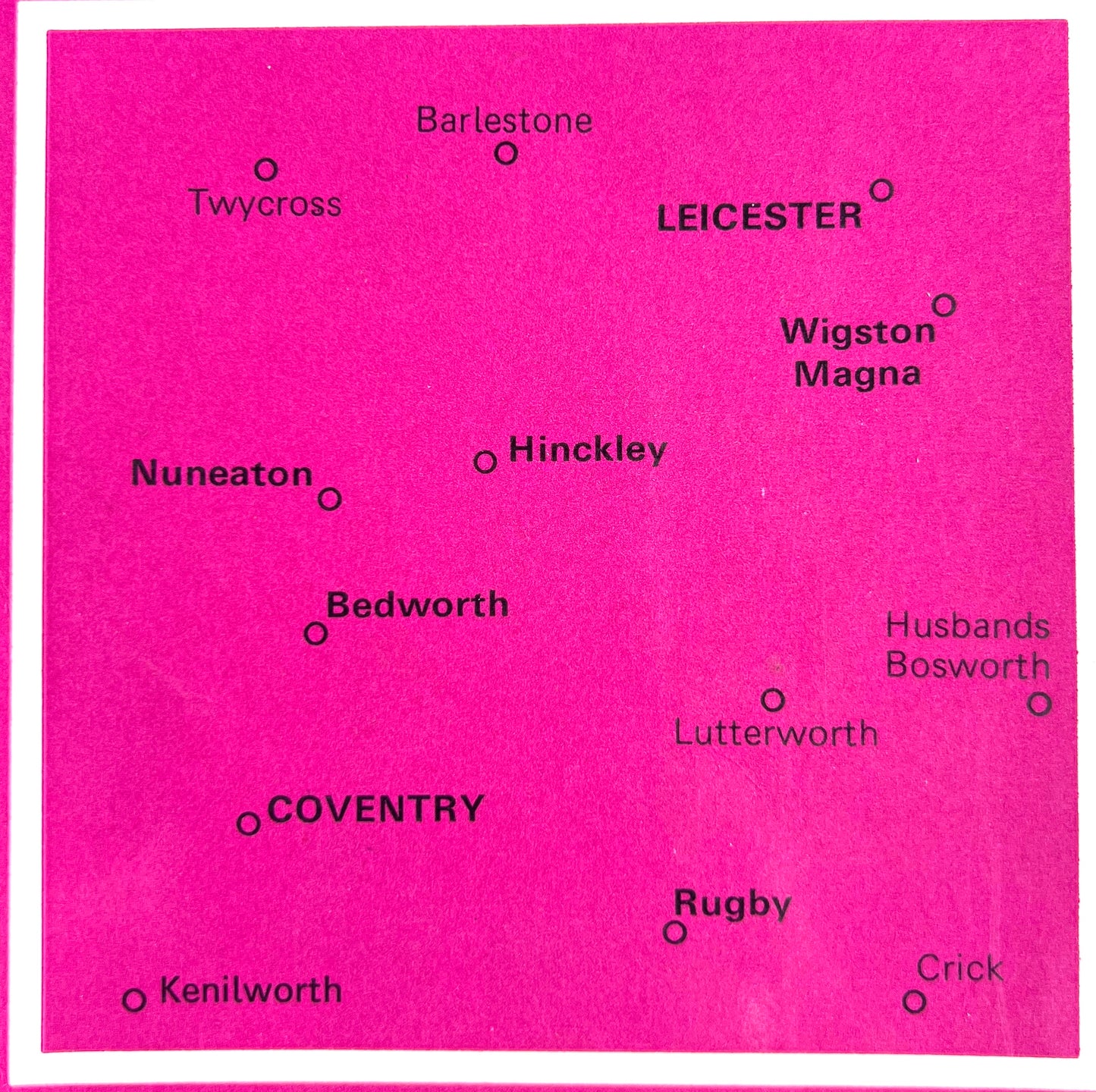 1974 or 1984 ORDNANCE SURVEY Map of LEICESTER & COVENTRY No. 140.