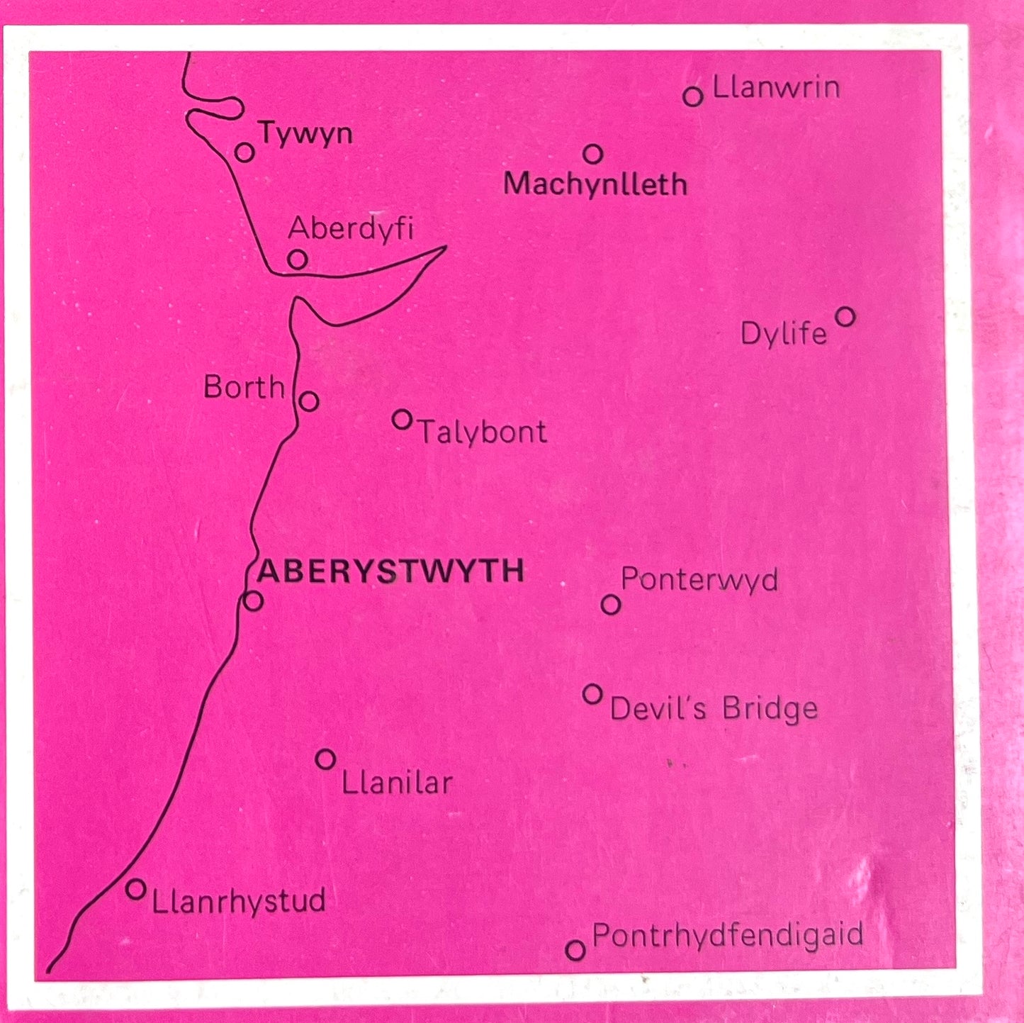 1974, 1980 or 1986 ORDNANCE SURVEY Map of ABERYSTWYTH & Surrounding Area. SHEET 135.