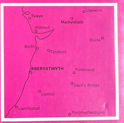 1974, 1980 or 1986 ORDNANCE SURVEY Map of ABERYSTWYTH & Surrounding Area. SHEET 135.