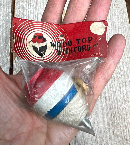 20 Wooden Spinning Tops Made in Japan in the 1940s