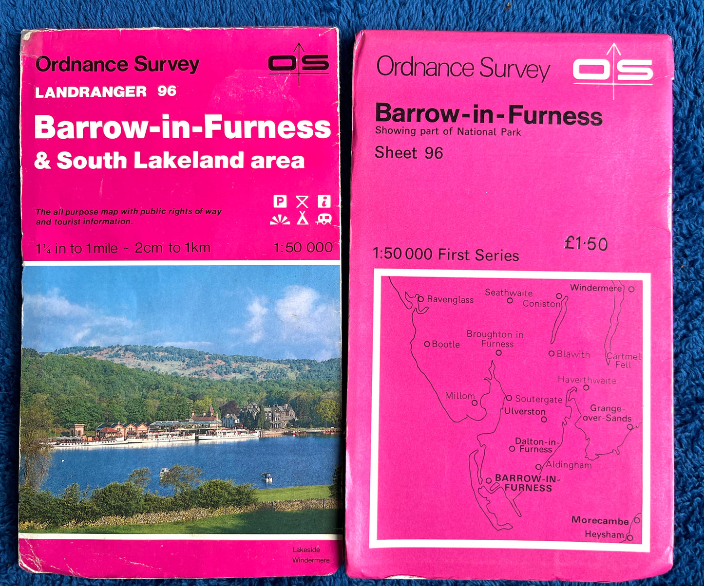 1976, 1981 or 1988 ORDNANCE SURVEY Map of BARROW In FURNESS. Sheet 96.