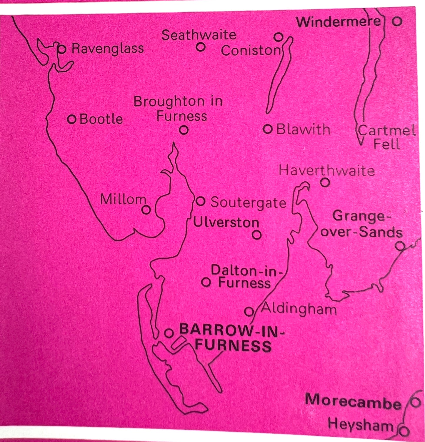 1976, 1981 or 1988 ORDNANCE SURVEY Map of BARROW In FURNESS. Sheet 96.