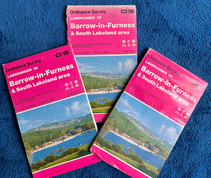 1976, 1981 or 1988 ORDNANCE SURVEY Map of BARROW In FURNESS. Sheet 96.