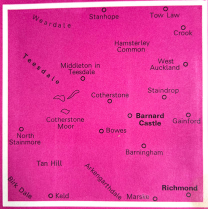 1984 ORDNANCE SURVEY Map of BARNARD CASTLE and Surrounding Area. SHEET 92.